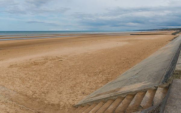 Omaha Beach in Normandy, France