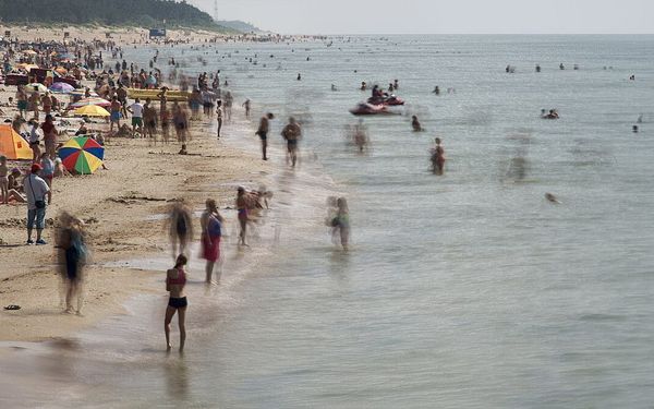 Palanga Beach in Palanga, Lithuania
