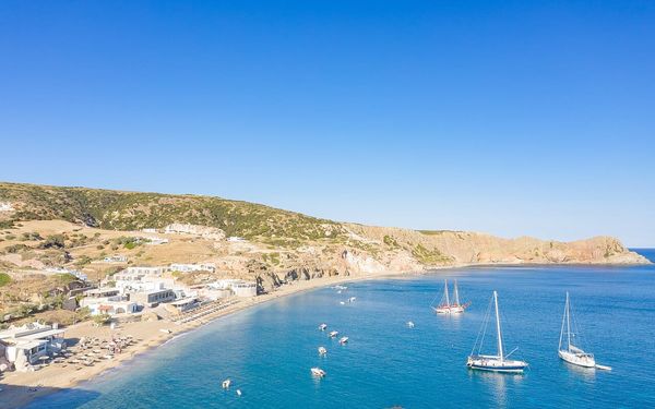 Paleochori Beach in Milos, Greece