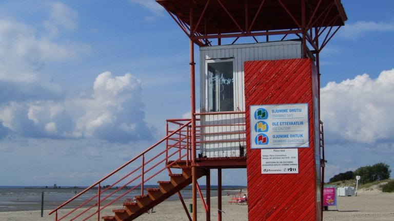 Pärnu Beach in Pärnu County, Estonia