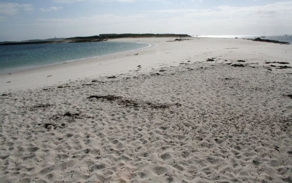 Plage de Saint-Nicolas in Îles Glénan, Finistère, France