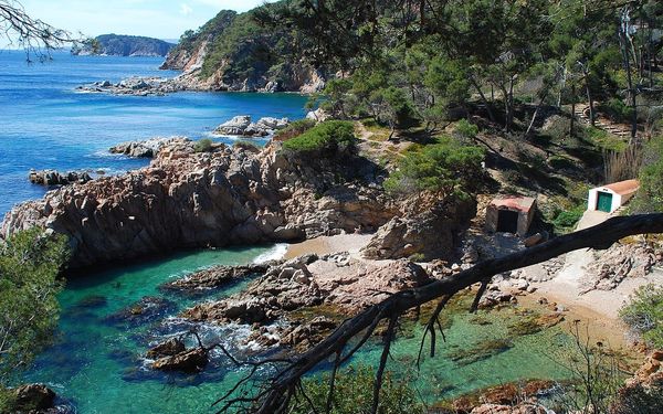 Platja de Castell in Palamós, Costa Brava, Spain