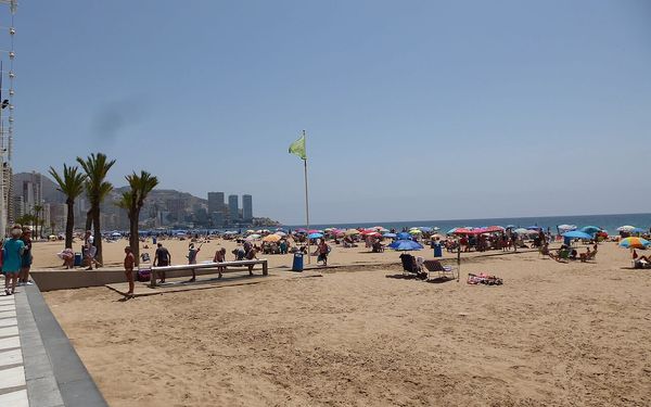 Playa de Levante in Benidorm, Costa Blanca, Spain