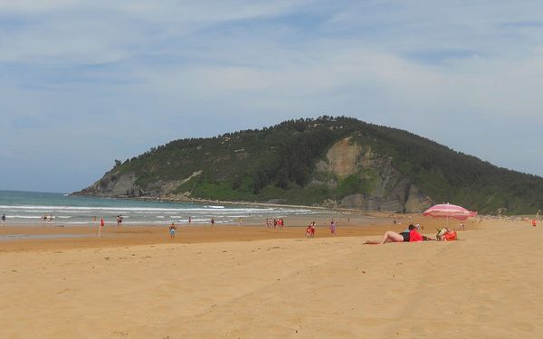 Playa de Rodiles in Villaviciosa, Asturias, Spain