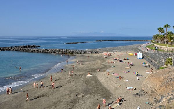 Playa del Duque in Costa Adeje, Tenerife, Spain