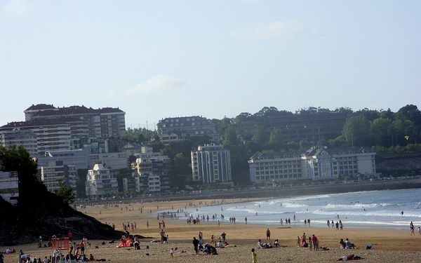 Playa del Sardinero in Santander, Cantabria, Spain