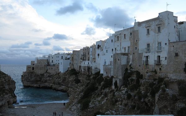 Polignano a Mare in Lama Monachile, Puglia, Italy