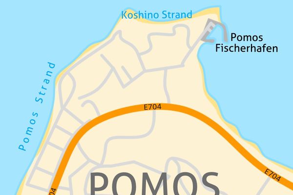 Pomos Beach & Harbour in Pomos, Paphos, Cyprus