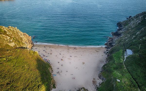 Porthcurno in Cornwall, United Kingdom