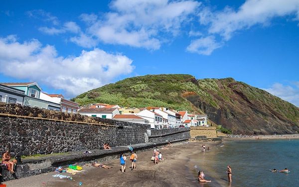Porto Pim Beach in Horta, Faial, Azores, Portugal