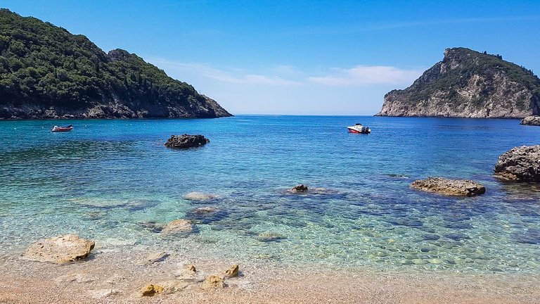 Porto Timoni in Ionian Islands (Corfu / Afionas), Greece