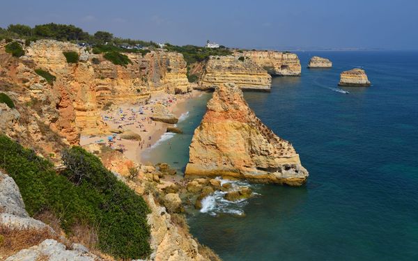 Praia da Marinha in Algarve, Portugal