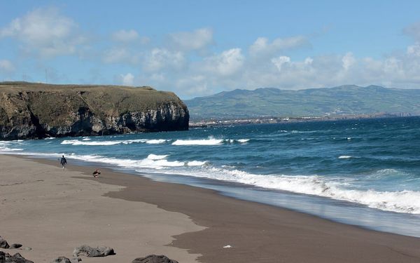 Praia de Santa Barbara in Ribeira Grande, Sao Miguel, Portugal