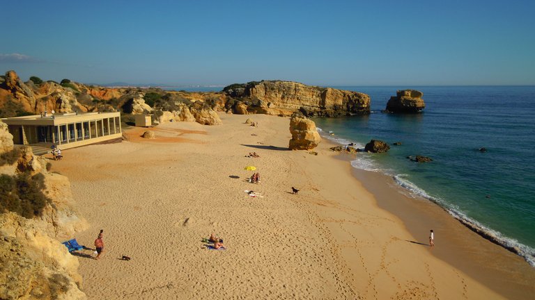 Praia de São Rafael in Albufeira, Algarve, Portugal