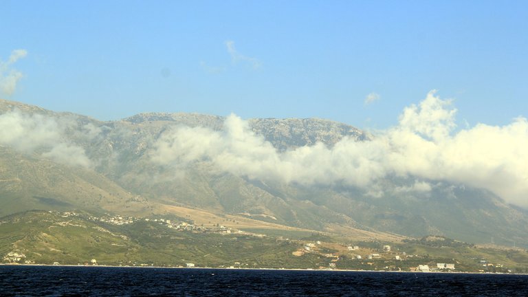 Radhimë Beach in Vlorë Bay, Albania