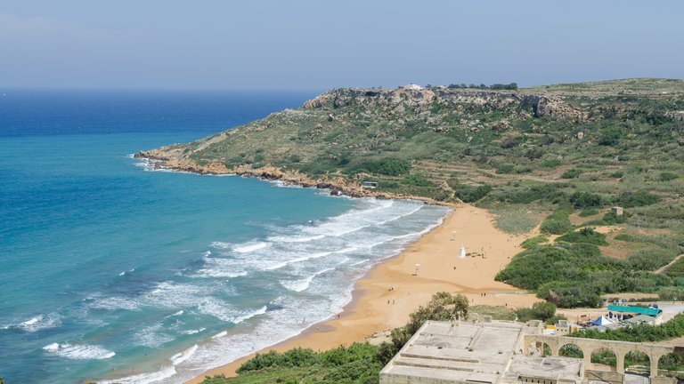 Ramla Bay (Red Beach) in Gozo (Xagħra / Nadur), Malta