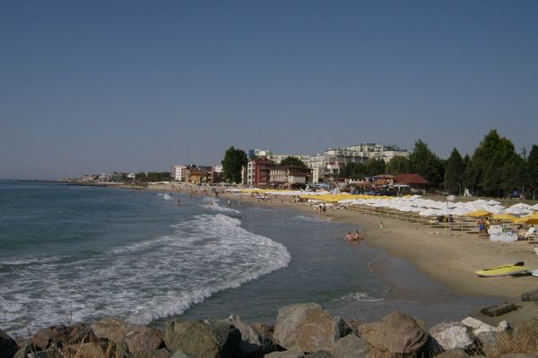 Ravda Central Beach in Ravda, Nesebar, Bulgaria