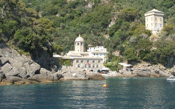 San Fruttuoso in Portofino Peninsula, Liguria, Italy
