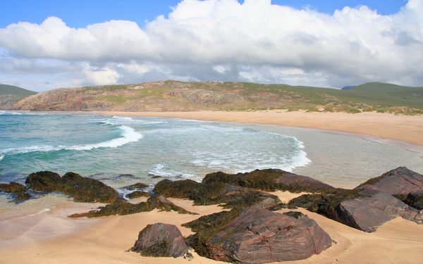 Sandwood Bay in Sutherland, Scotland, United Kingdom
