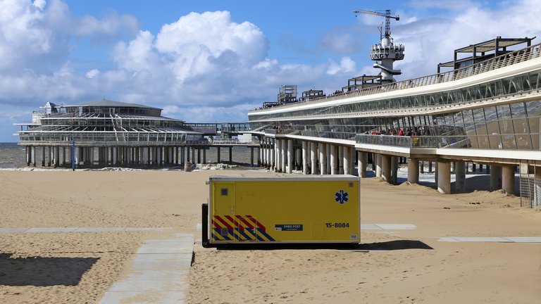 Scheveningen Beach & Pier in South Holland (The Hague), Netherlands