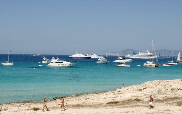 Playa de Ses Illetes in Formentera, Spain