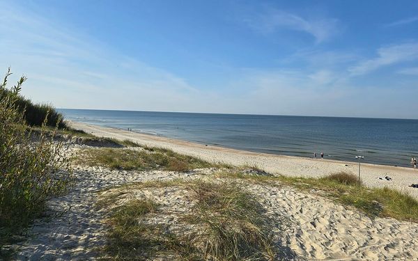 Smiltynė Beach in Curonian Spit, Klaipėda, Lithuania