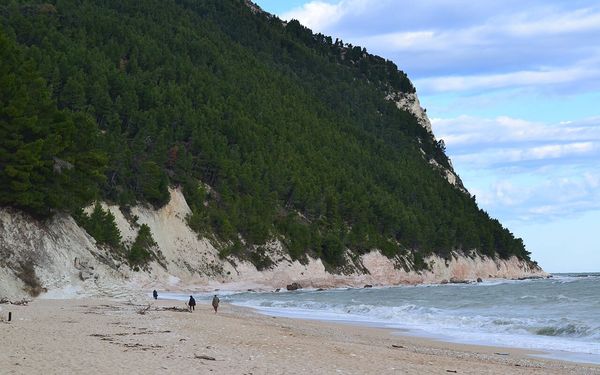 Spiaggia delle Due Sorelle in Sirolo, Marche, Italy