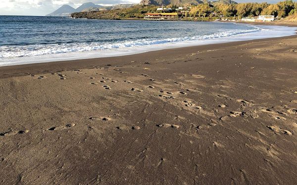 Spiaggia delle Sabbie Nere in Vulcano, Aeolian Islands, Italy
