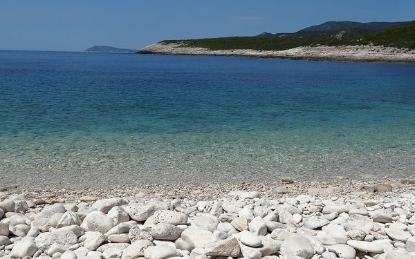 Srebrna Beach in Rukavac, Vis, Croatia