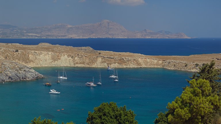 St. Paul's Bay (Lindos) in Dodecanese (Rhodes / Lindos), Greece