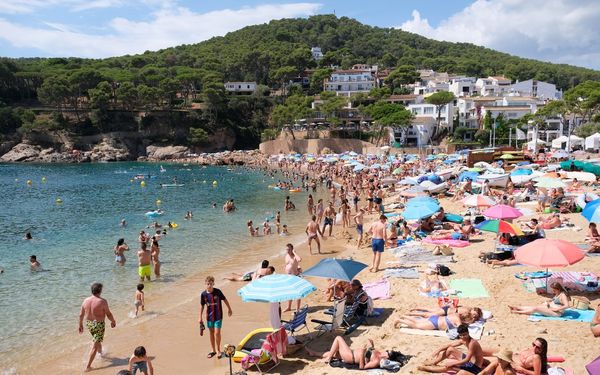 Platja de Tamariu in Baix Empordà, Costa Brava, Spain