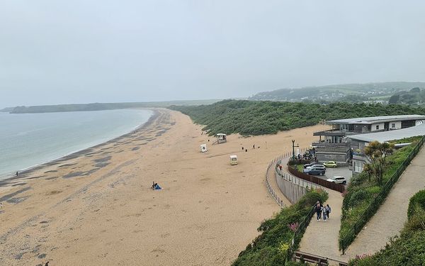 Tenby South Beach in Tenby, Pembrokeshire, United Kingdom