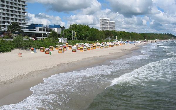 Timmendorfer Strand in Lübeck Bay, Germany