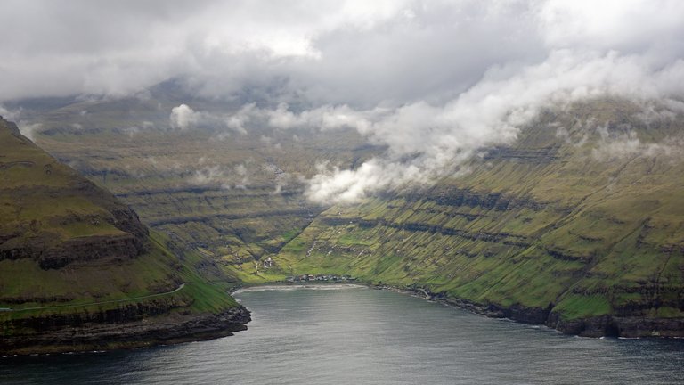 Tjørnuvík Black Sand Beach in Streymoy, Faroe Islands