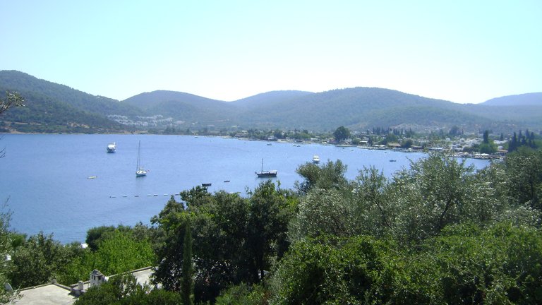 Göltürkbükü Beach in Muğla (Bodrum), Turkey