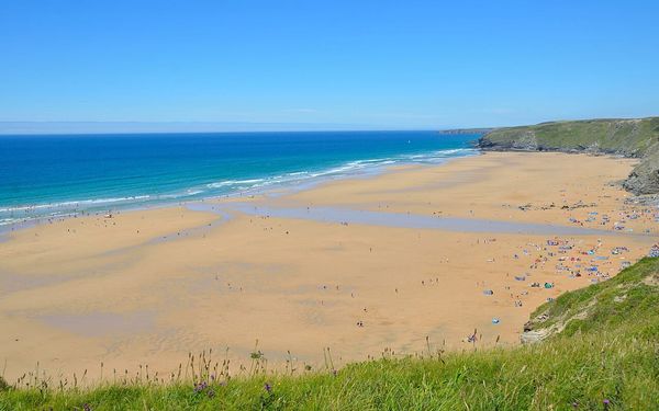 Watergate Bay in Cornwall, United Kingdom