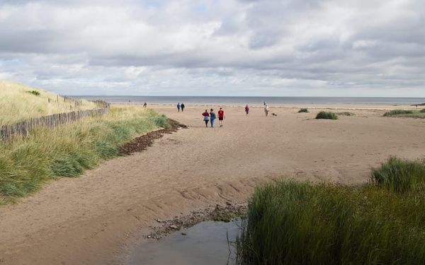 West Sands in St Andrews, Scotland, United Kingdom
