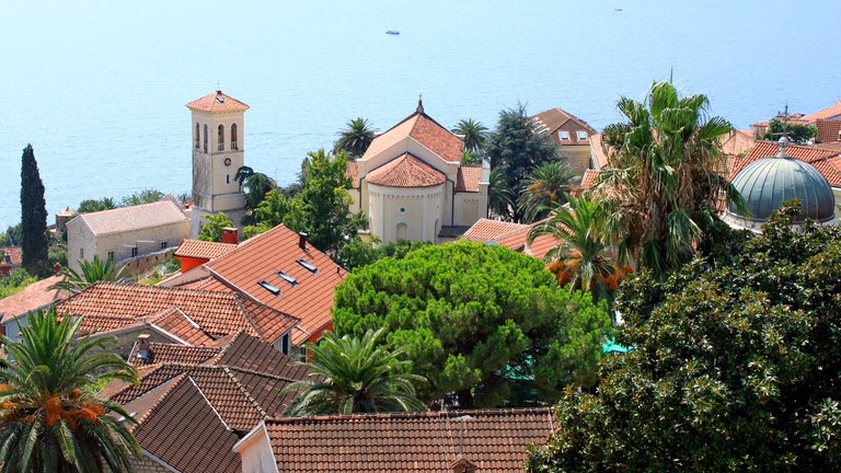 Žanjice Beach in Herceg Novi (Luštica), Montenegro