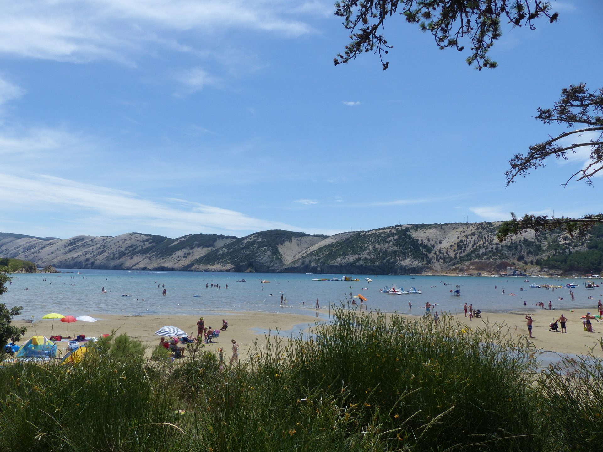 Ciganka Sand Cove in Rab Island, Croatia