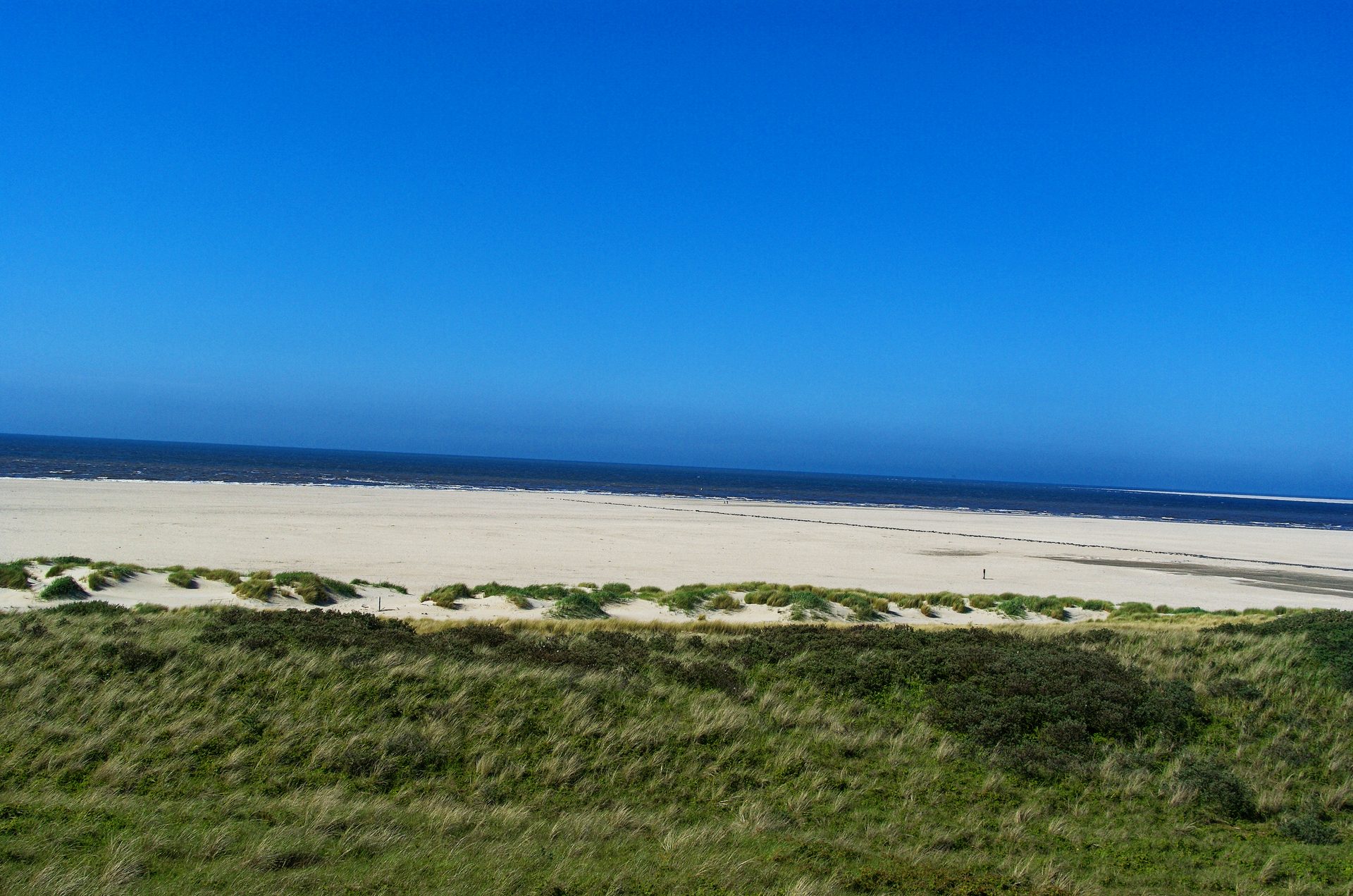 Texel Island Beach (De Koog) in North Holland (Texel Island), Netherlands