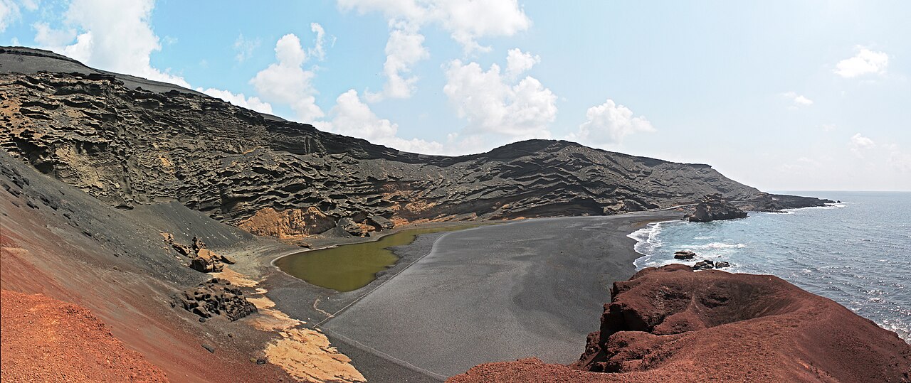 El Golfo (Charco Verde) in Lanzarote, Canary Islands, Spain