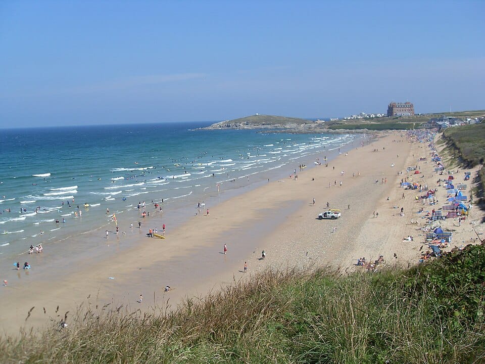Fistral Beach in Newquay, Cornwall, United Kingdom