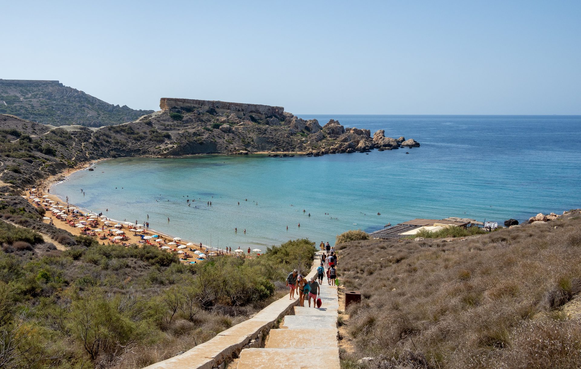 Għajn Tuffieħa Bay (Riviera) in Northern Region (Mġarr), Malta