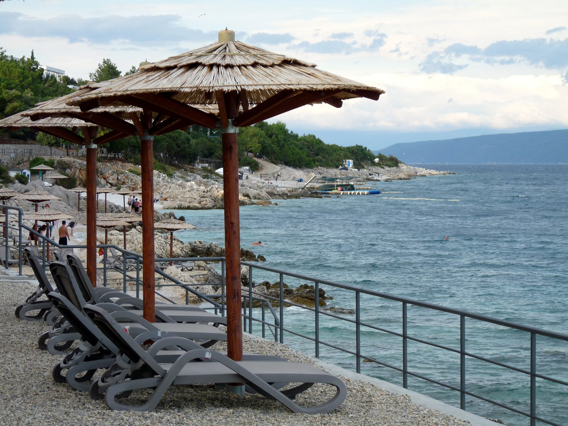 Girandella Beach in Istria (Rabac), Croatia