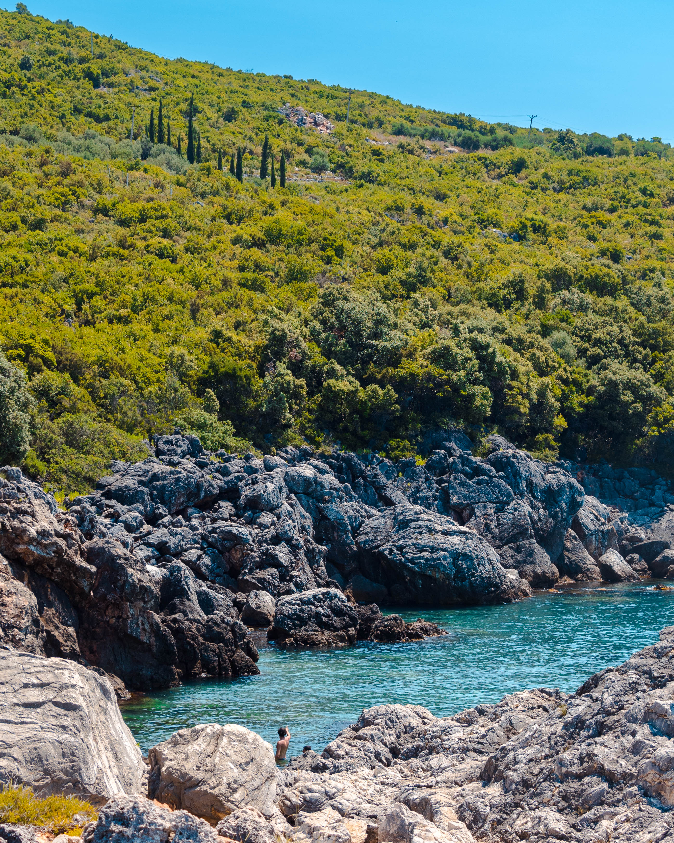 Gjiri i Akuariumit (Aquarium Bay) in Jalë, Himarë, Vlorë County, Albania