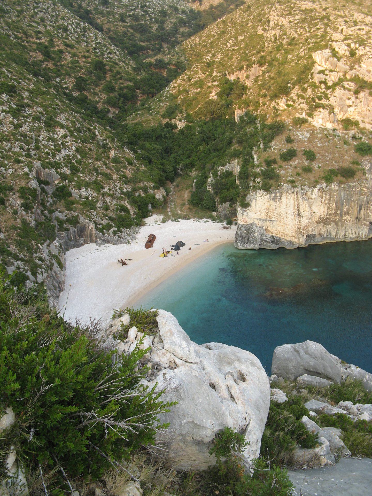 Grama Bay in Vlorë County (Karaburun), Albania