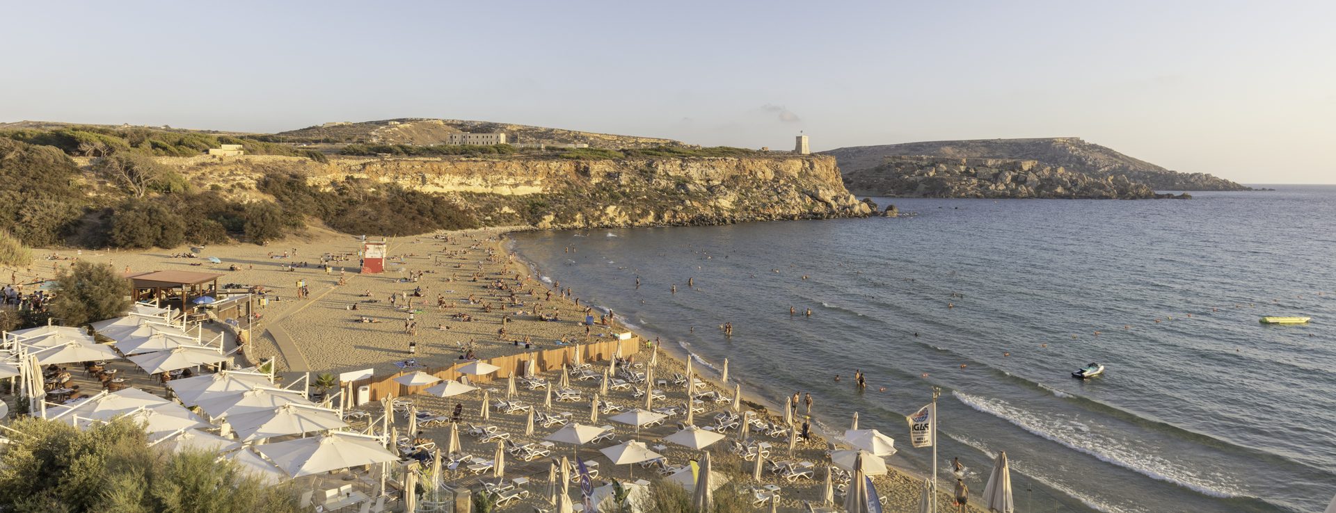 Golden Bay in Northern Region (Mellieħa), Malta