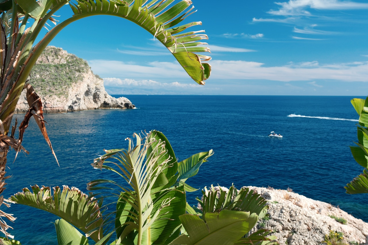 Isola Bella Beach in Sicily (Messina / Taormina), Italy