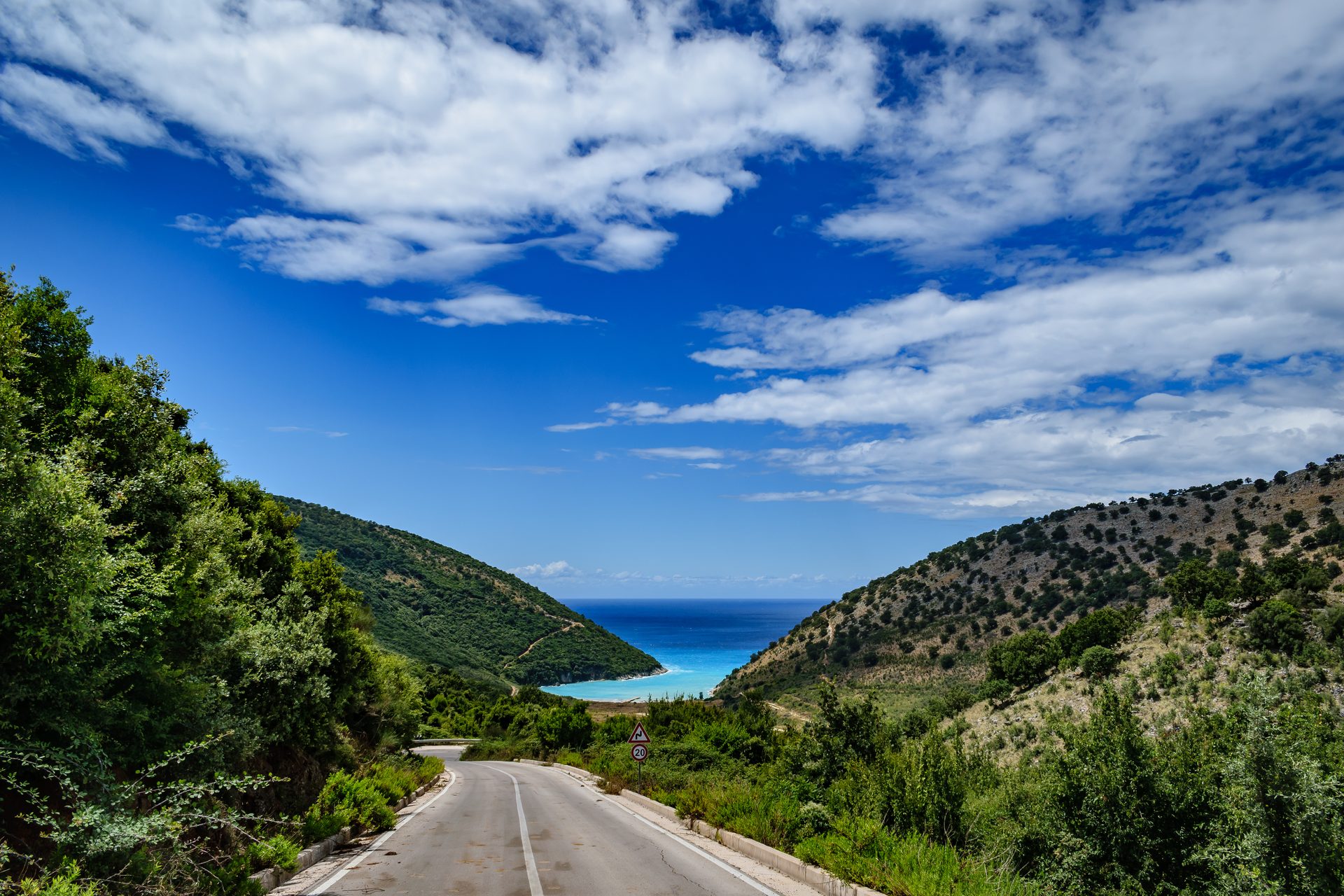 Kakomë Bay in Vlorë County (Sarandë), Albania