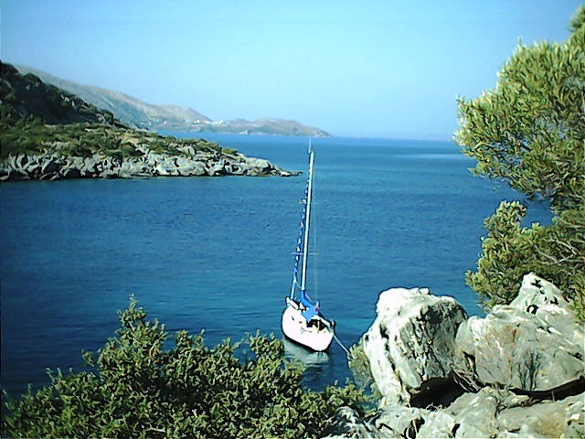 Kurubük Bay in Muğla (Datça), Turkey